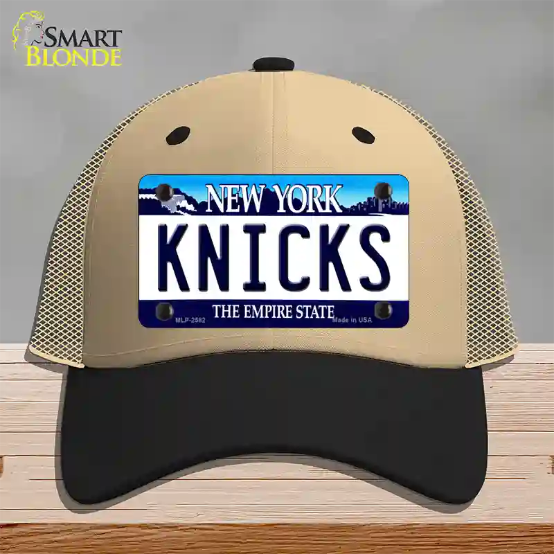 Knicks New York State Novelty License Plate Hat Mesh / Khaki|Black