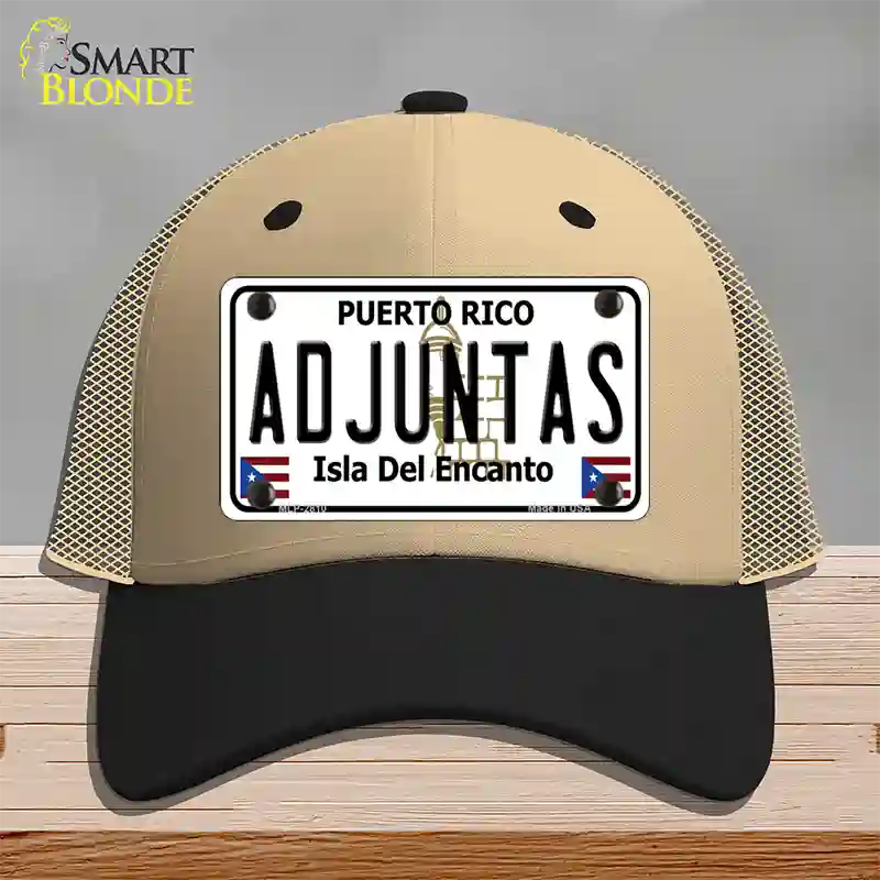 Adjuntas Novelty License Plate Hat Mesh / Khaki|Black