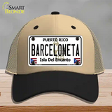 Barceloneta Novelty License Plate Hat Mesh / Khaki|Black