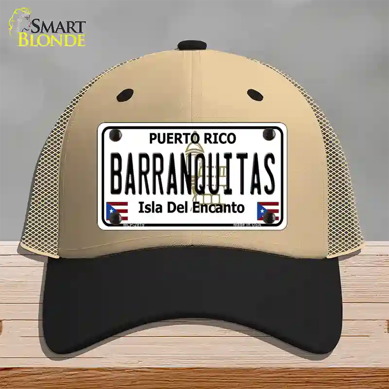 Barranquitas Novelty License Plate Hat Mesh / Khaki|Black