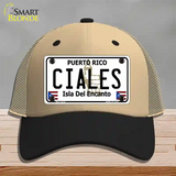 Ciales Novelty License Plate Hat Mesh / Khaki|Black