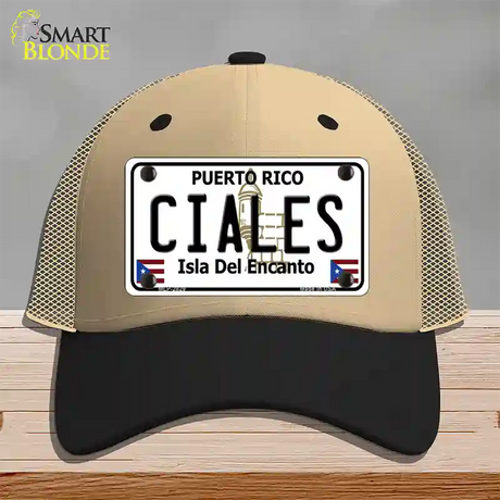 Ciales Novelty License Plate Hat Mesh / Khaki|Black