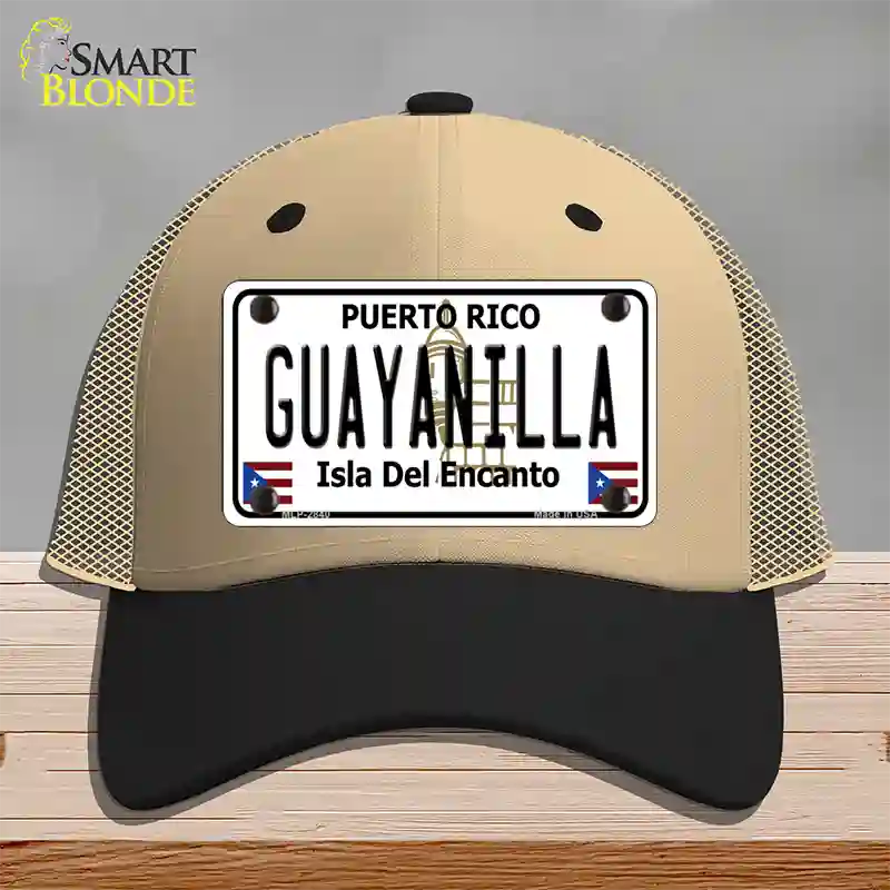 Guayanilla Puerto Rico Novelty License Plate Hat Mesh / Khaki|Black