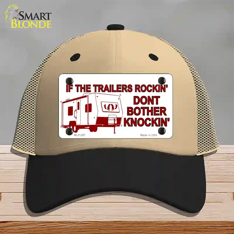 If Trailers Rockin Novelty License Plate Hat Mesh / Khaki|Black