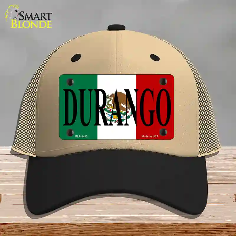 Durango Novelty License Plate Hat Mesh / Khaki|Black