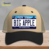 Big Apple New York Novelty License Plate Hat Mesh / Khaki|Black