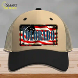 Colorado USA Novelty License Plate Hat Mesh / Khaki|Black