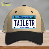 Tailgtr Minnesota Novelty License Plate Hat Mesh / Khaki|Black