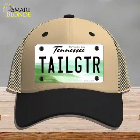 Tailgtr Tennessee Novelty License Plate Hat Mesh / Khaki|Black