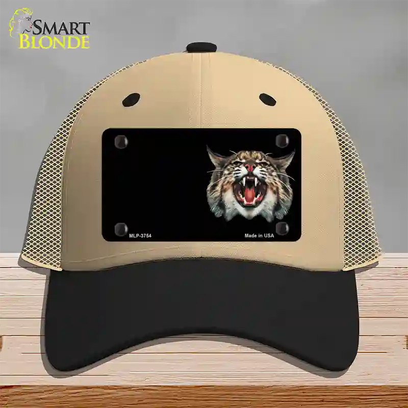 Wildcat Offset Novelty License Plate Hat Mesh / Khaki|Black