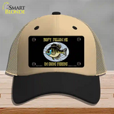 Dont Follow Me Novelty License Plate Hat Mesh / Khaki|Black