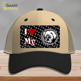 I Love My Lhasa Apso Novelty License Plate Hat Mesh / Khaki|Black