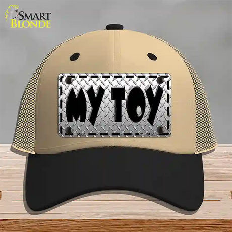 My Toy Novelty License Plate Hat Mesh / Khaki|Black