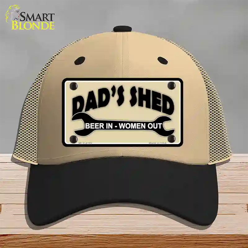 Beer In Women Out Novelty License Plate Hat Mesh / Khaki|Black