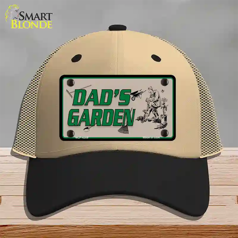 Dads Garden Novelty License Plate Hat Mesh / Khaki|Black