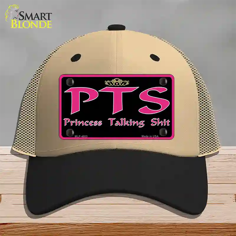 P.T.S. Novelty License Plate Hat Mesh / Khaki|Black