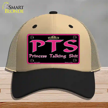 P.T.S. Novelty License Plate Hat Mesh / Khaki|Black