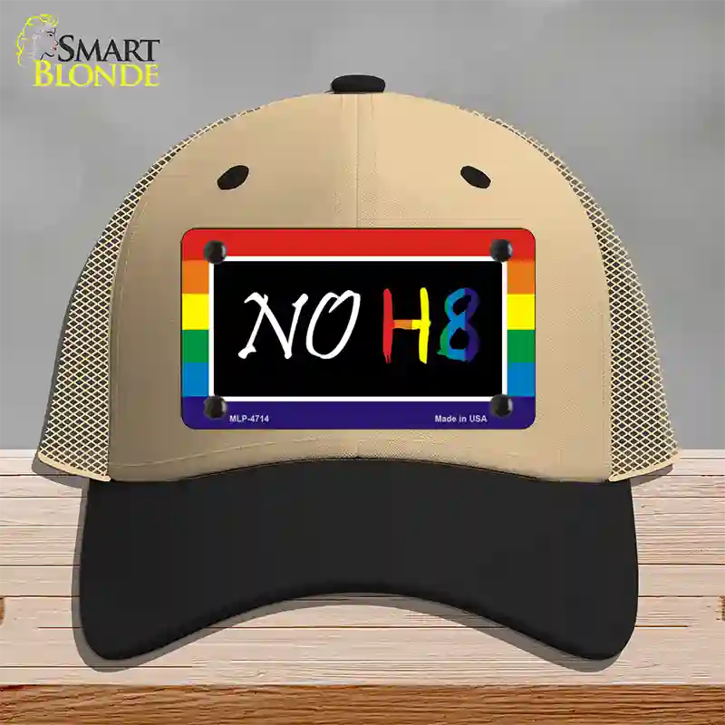 NO H8 Novelty License Plate Hat Mesh / Khaki|Black