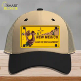 Roadrunner New Mexico Novelty License Plate Hat Mesh / Khaki|Black