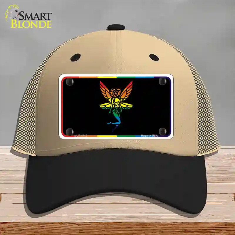 Fairy Novelty License Plate Hat Mesh / Khaki|Black