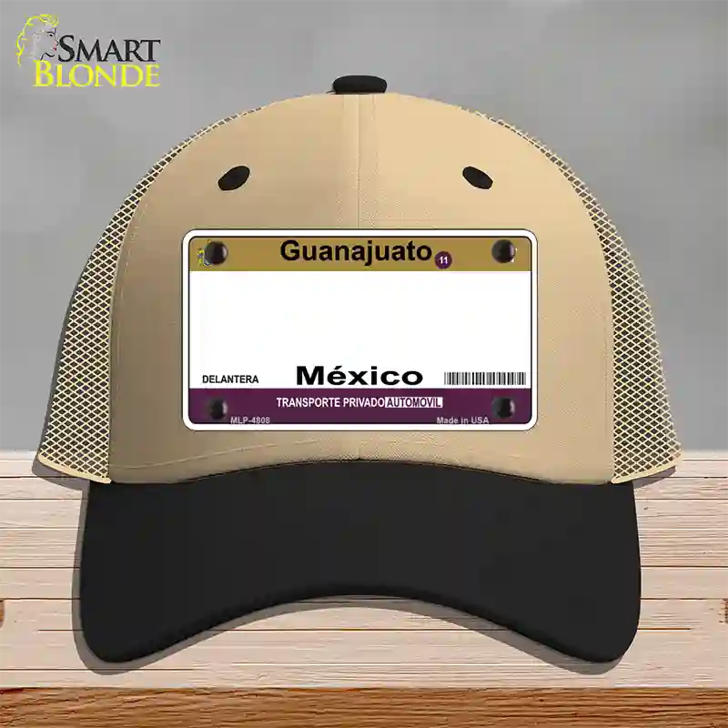 Guanajuato Mexico Blank Novelty License Plate Hat Mesh / Khaki|Black