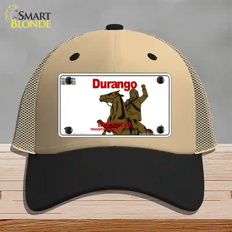 Durango Mexico Novelty License Plate Hat Mesh / Khaki|Black