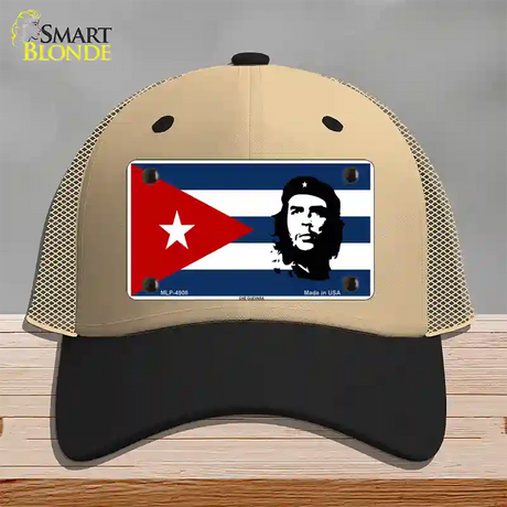 Che Guevara Flag Novelty License Plate Hat Mesh / Khaki|Black