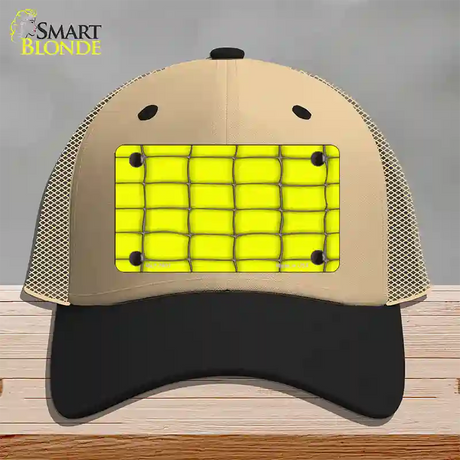 Web Yellow Novelty License Plate Hat Mesh / Khaki|Black