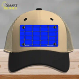 Web Blue Novelty License Plate Hat Mesh / Khaki|Black