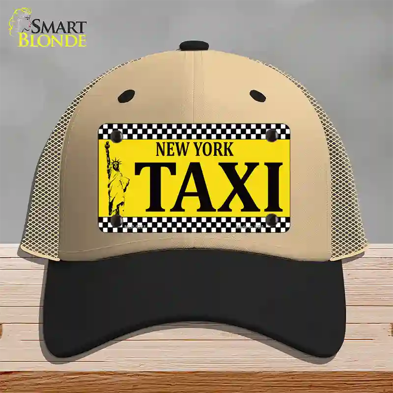 New York Taxi Novelty License Plate Hat Mesh / Khaki|Black