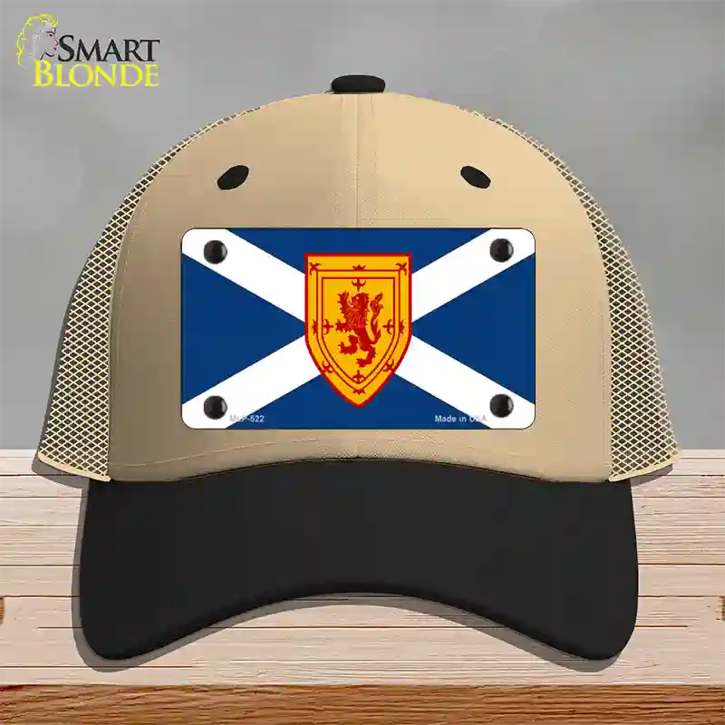 Scotland St Andrews Flag Novelty License Plate Hat Mesh / Khaki|Black