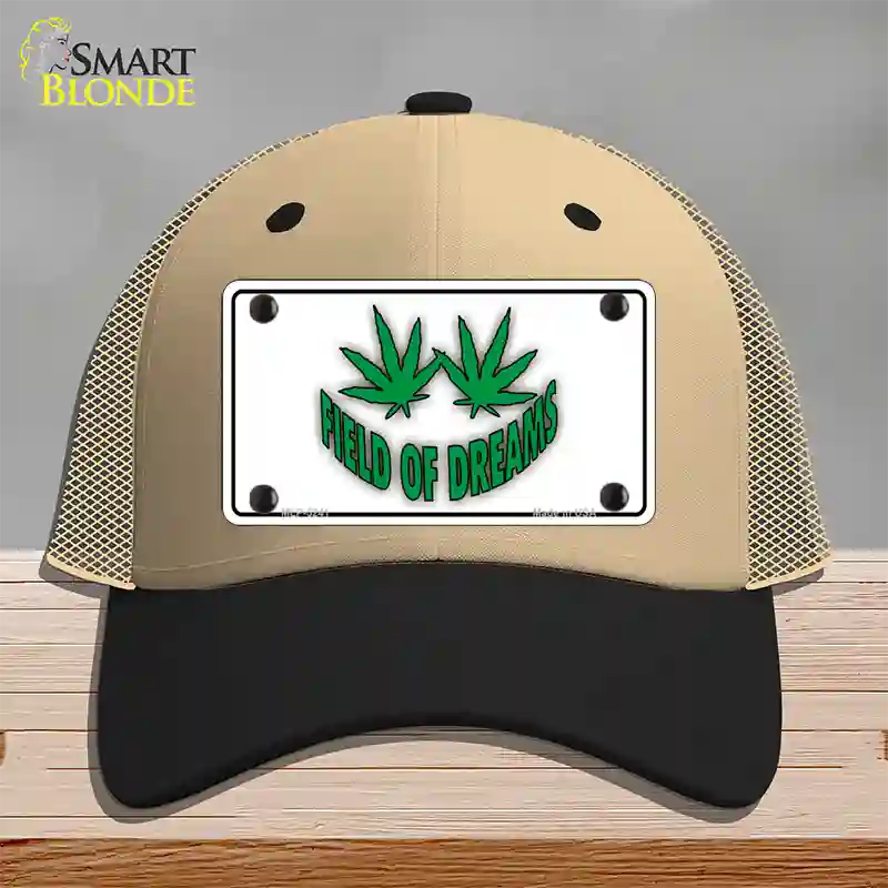 Field of Dreams Novelty License Plate Hat Mesh / Khaki|Black