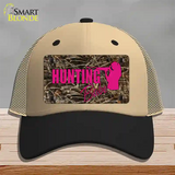 Hunting Babe Novelty License Plate Hat Mesh / Khaki|Black