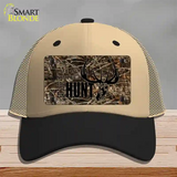 Eat Sleep Hunt Novelty License Plate Hat Mesh / Khaki|Black