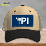 PI South Carolina Novelty License Plate Hat Mesh / Khaki|Black