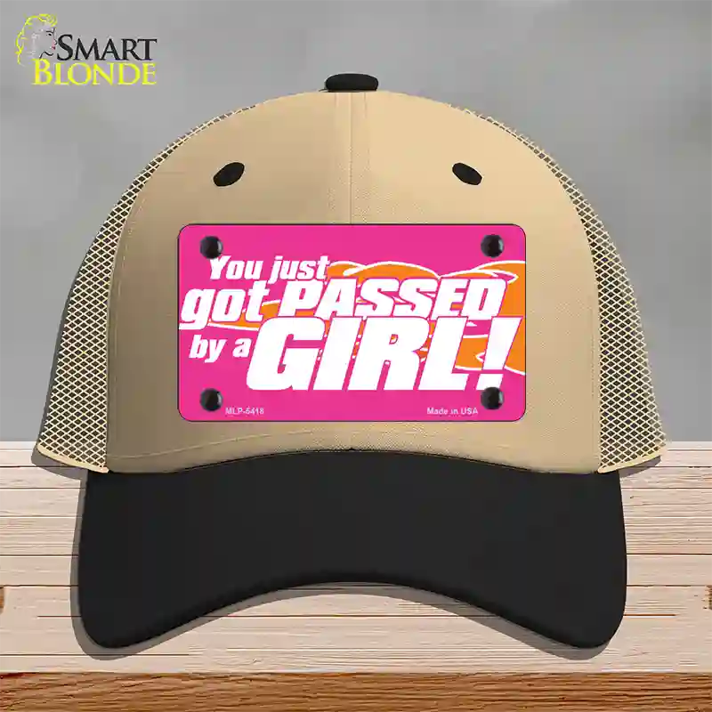 Got Passed By A Girl Novelty License Plate Hat Mesh / Khaki|Black