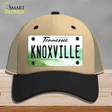 Knoxville Tennessee Novelty License Plate Hat Mesh / Khaki|Black