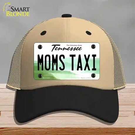 Moms Taxi Tennessee Novelty License Plate Hat Mesh / Khaki|Black