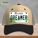 Dreamer Tennessee Novelty License Plate Hat Mesh / Khaki|Black