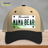 Mama Bear Tennessee Novelty License Plate Hat Mesh / Khaki|Black