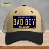 Bad Boy Delaware Novelty License Plate Hat Mesh / Khaki|Black