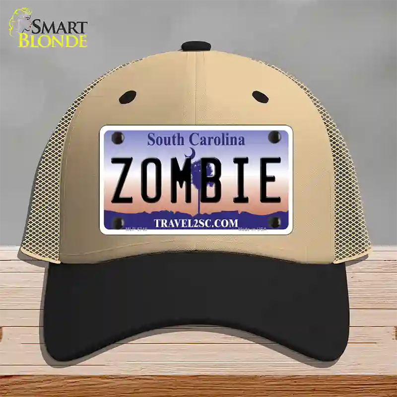 Zombie South Carolina Novelty License Plate Hat Mesh / Khaki|Black