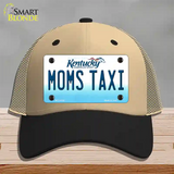 Moms Taxi Kentucky Novelty License Plate Hat Mesh / Khaki|Black