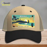 Mahalo Pineapple Hawaii Blank State Novelty License Plate Hat Mesh / Khaki|Black