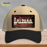 Arizona Neon Brick Novelty License Plate Hat Mesh / Khaki|Black