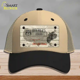 Americas Highway Route 66 Novelty License Plate Hat Mesh / Khaki|Black