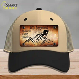 OCD Diagnosed Novelty License Plate Hat Mesh / Khaki|Black