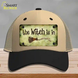 The Witch Is In Novelty License Plate Hat Mesh / Khaki|Black