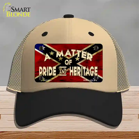 Matter Of Pride Novelty License Plate Hat Mesh / Khaki|Black