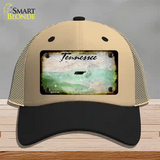 Tennessee Rusty Blank Novelty License Plate Hat Mesh / Khaki|Black